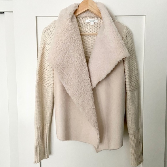 Cream Faux Suede Sweater (NWOT) - Picture 4 of 7